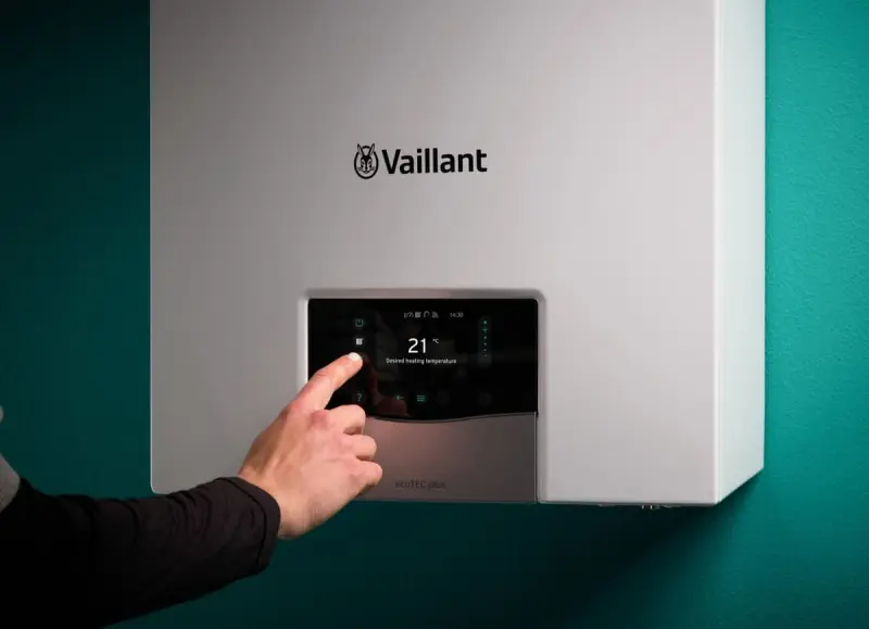 Vaillant boiler with digital control, installed by FM Power
